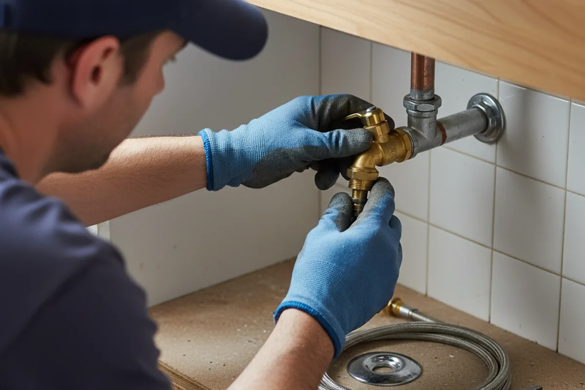 Shutoff valve and fitting work during Emergency Plumbing in Round Lake